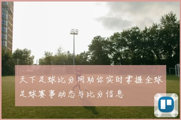 天下足球比分网助你实时掌握全球足球赛事动态与比分信息